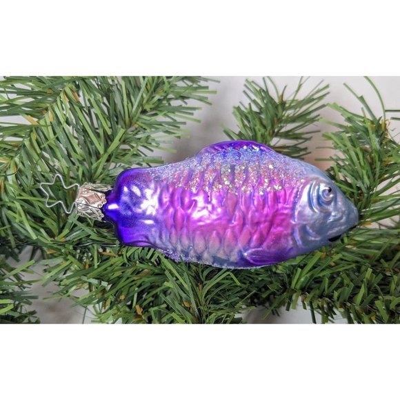 Fish Inge Glas Retired Old World Christmas Ornament - Picture 1 of 5